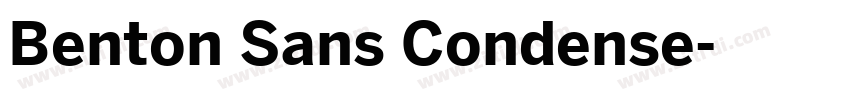 Benton Sans Condense字体转换